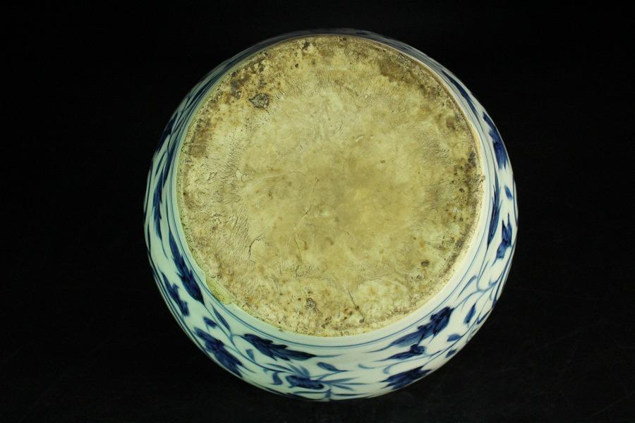 中国美術 青花 纏枝蓮花鳳紋 壷(K-A727) 中国美術 青花 纏枝蓮花鳳紋 壷(K-A727)（File:青花缠枝莲纹菱花