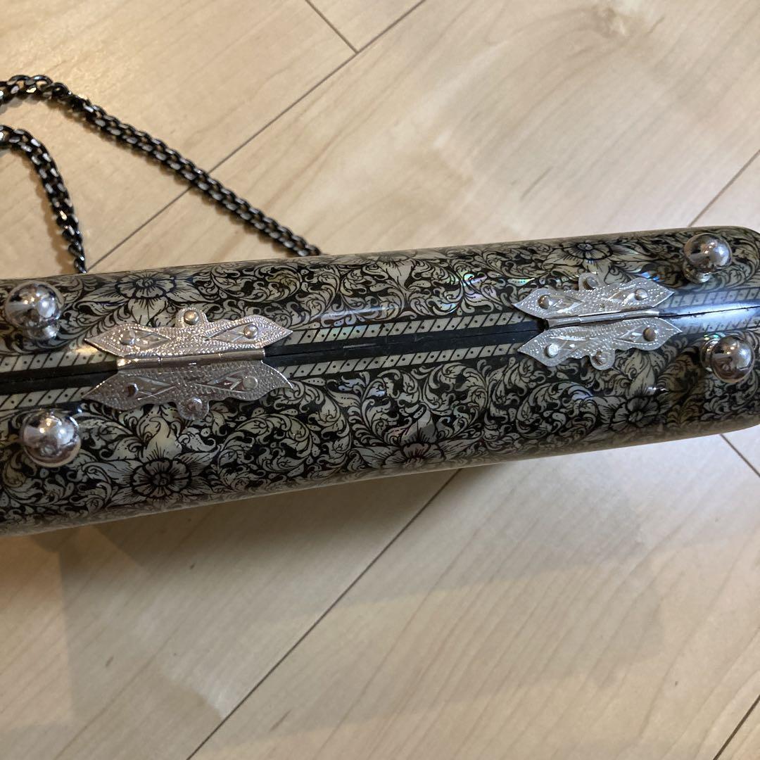 螺鈿細工模様　バッグ