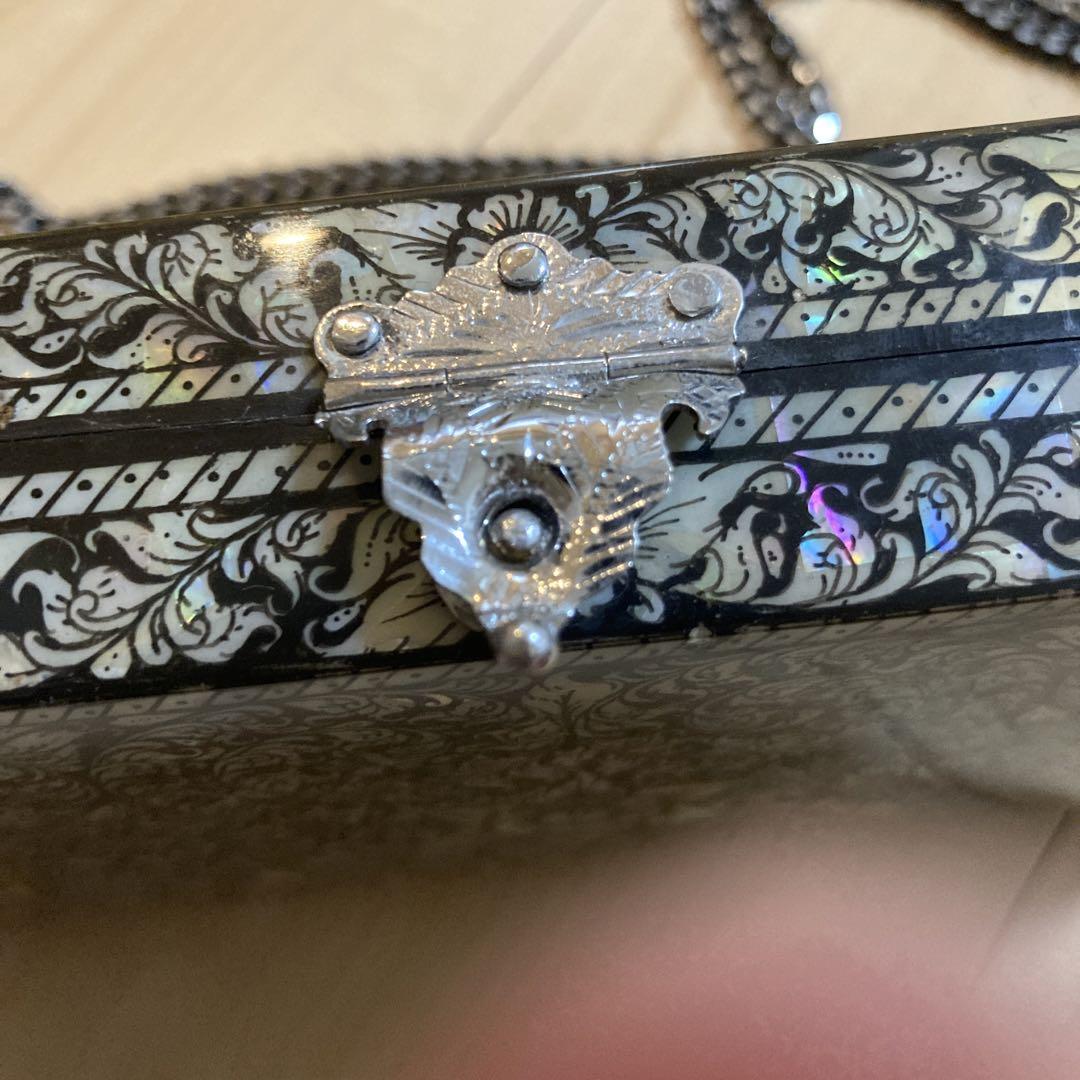 螺鈿細工模様　バッグ