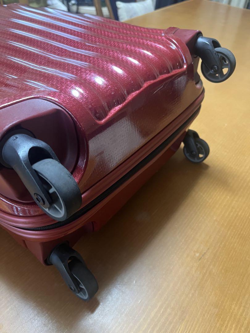 【ジャンク品】サムソナイト　スーツケース　機内持ち込み　チリレッド