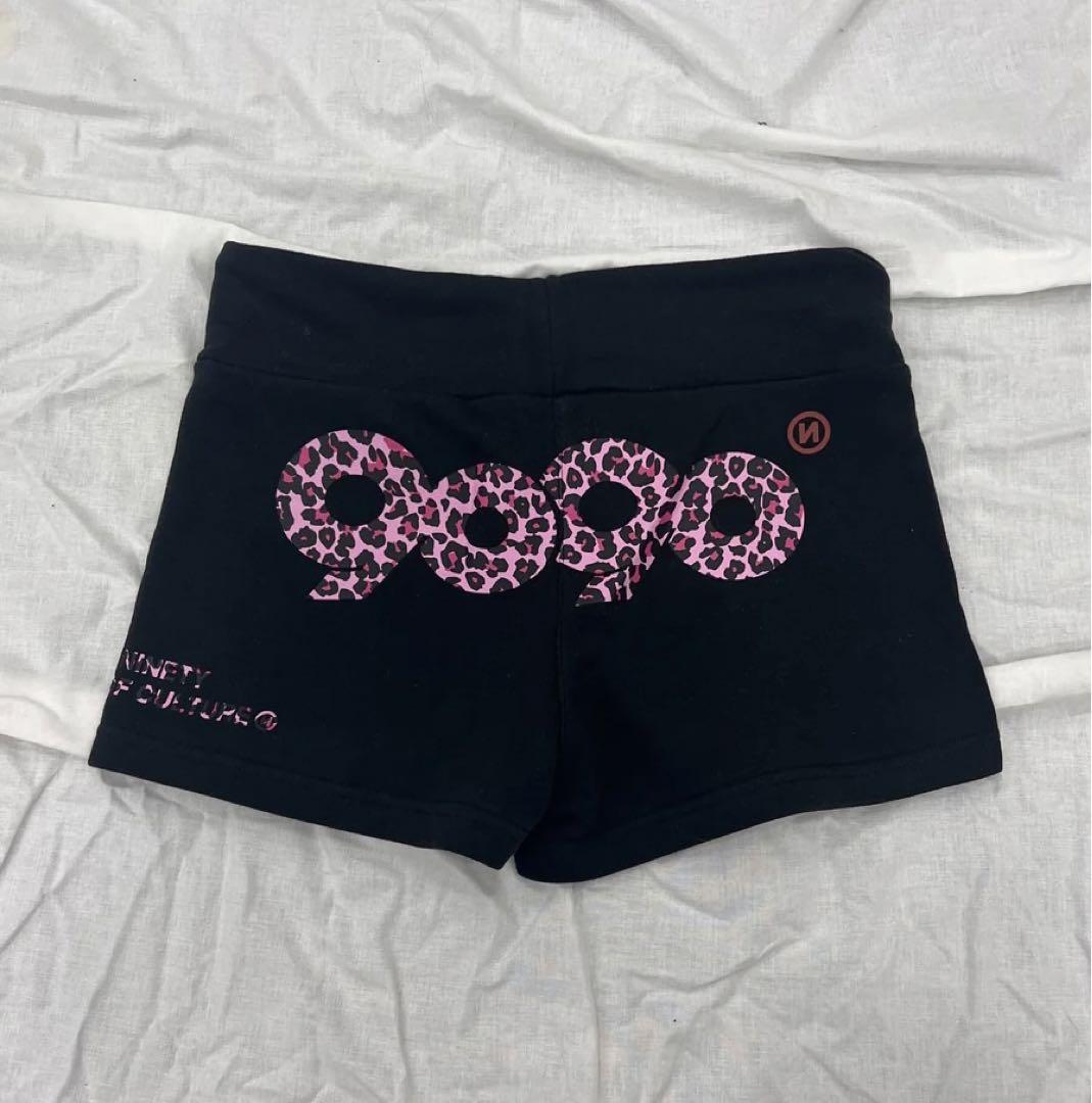 ブラック　9090 girl 90 Logo Girl Micro Shorts