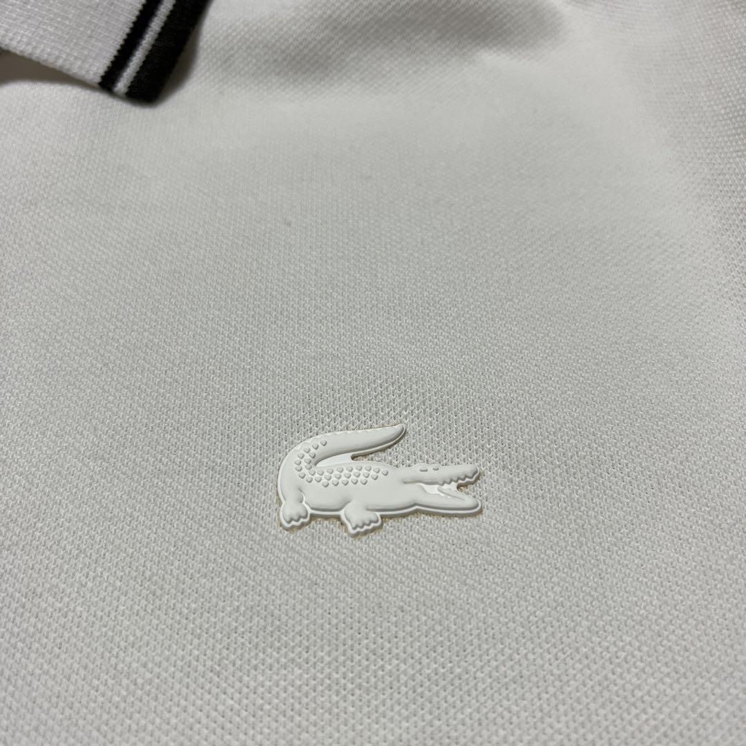激レア　LACOSTE  Whiteワニ　ポロシャツ　4 激レア LACOSTE Whiteワニ ポロシャツ 4 - メルカリ