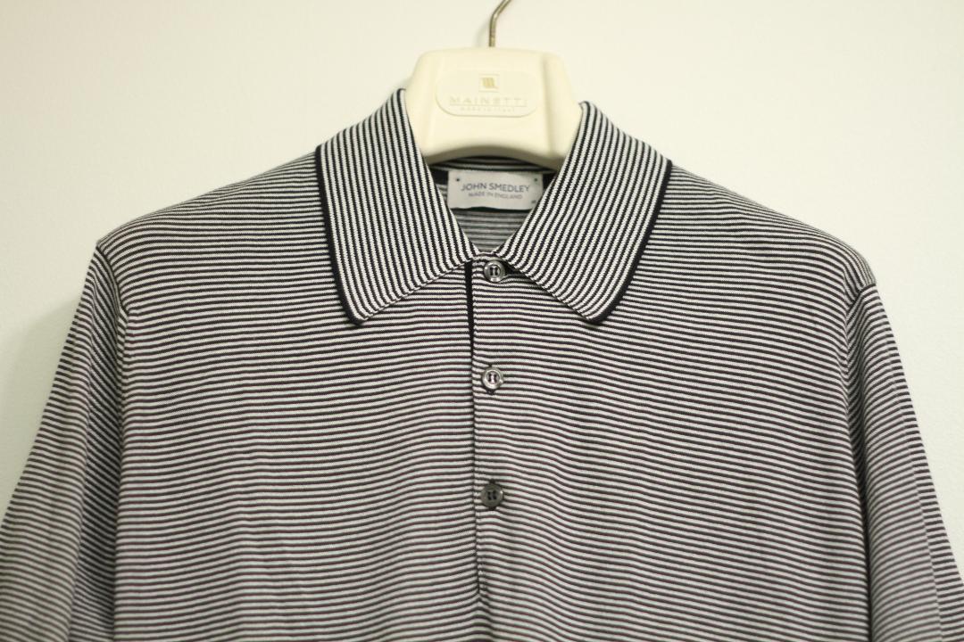 【極美品】JOHN SMEDLEY マイクロボーダー ポロシャツ KYSON M
