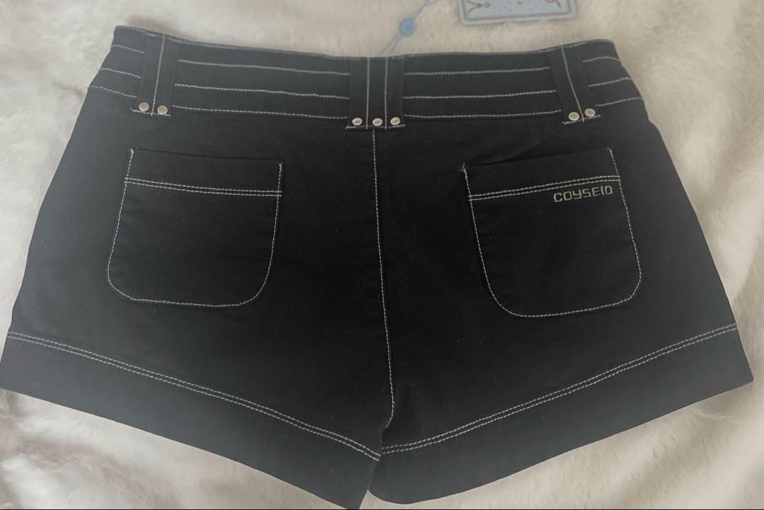 COYSEIO】 STUD SHORTS : BLACK ショートパンツ