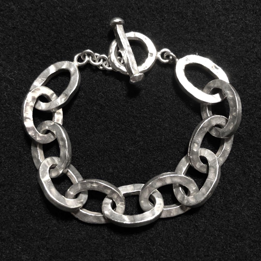 アクセサリー Vintage Silver Heavy Chain Bracelet 925