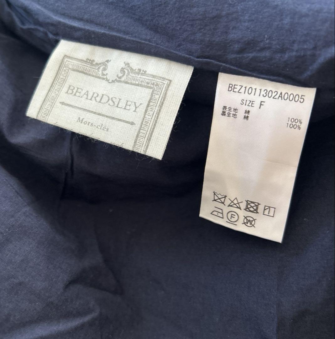 新品 ビアズリー スクエアカットレースパンツ ネイビー