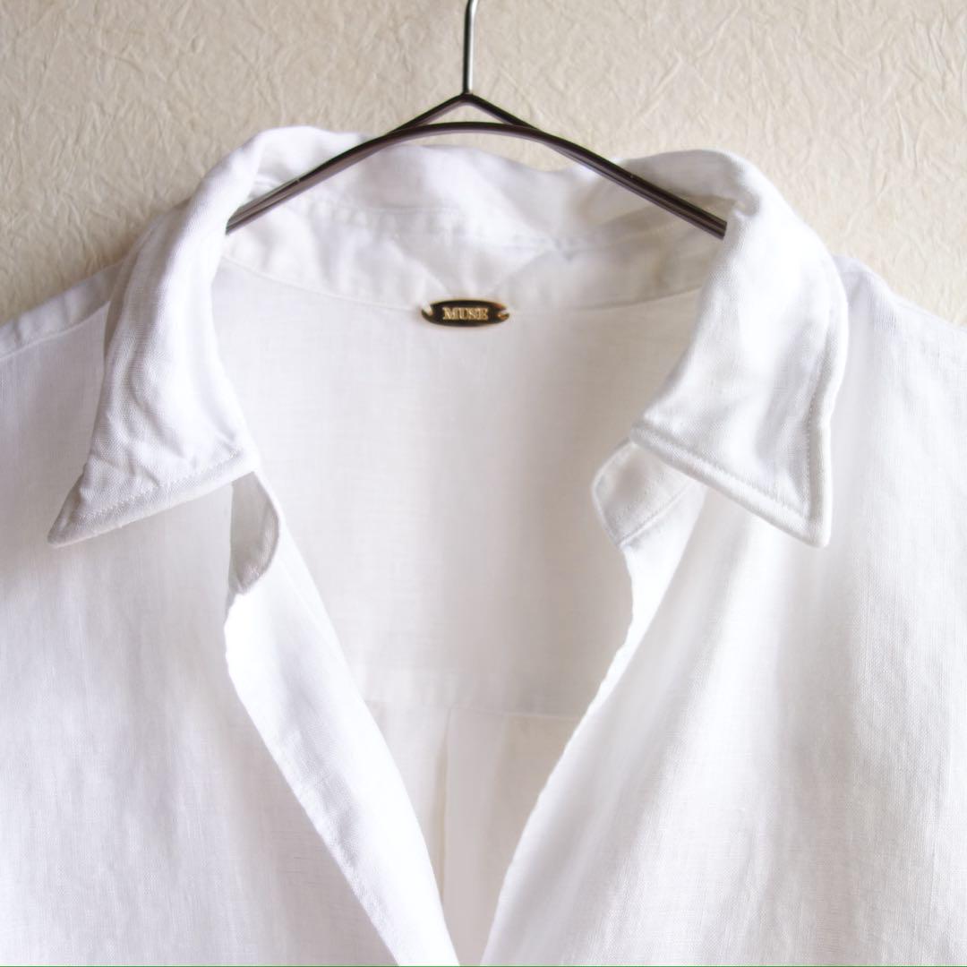 U*様 美品 ドゥーズィエムクラス LINEN WASH shirt リネン シ
