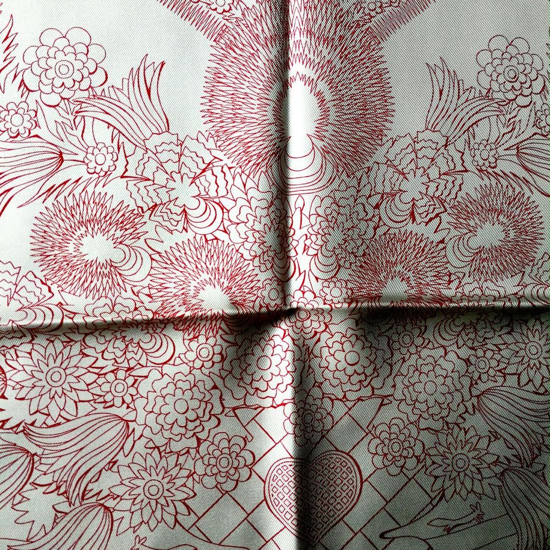 セール特価 エルメス HERMES スカーフ カレ90 切り絵 バンダナ