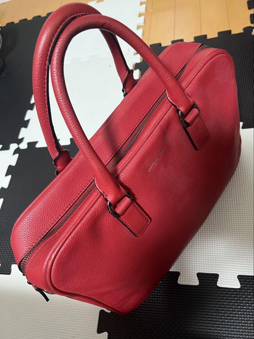 MICHAEL KORS レザー ビジネスバッグ レッド