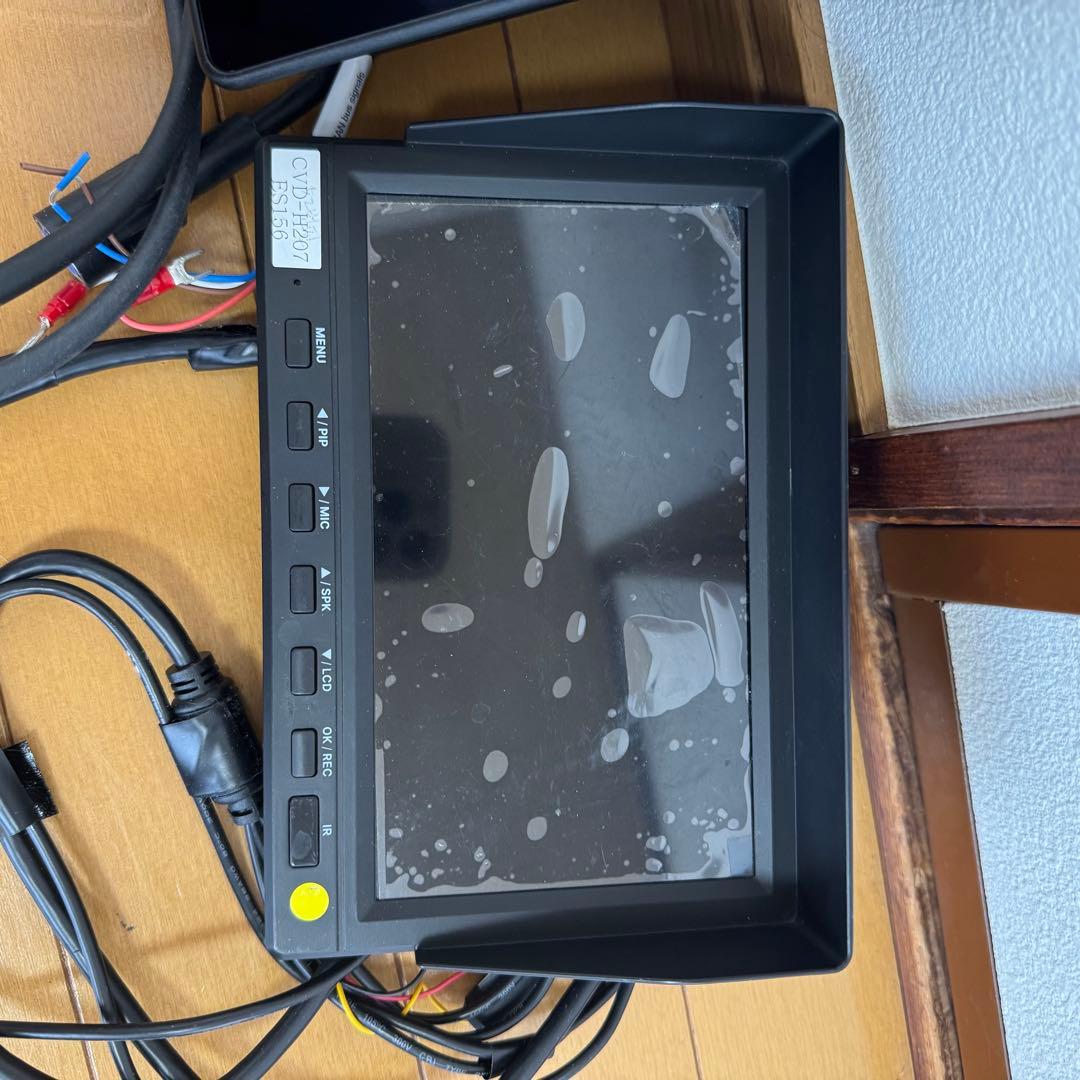 トラックパーツ カメラ・モニター セット バックカメラ サイドカメラ 作業灯付き