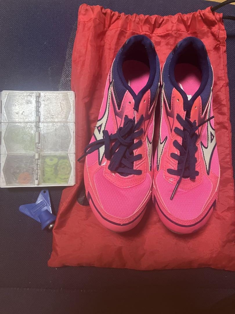 Mizuno スパイクシューズ ピンク/ネイビー　24.5美品