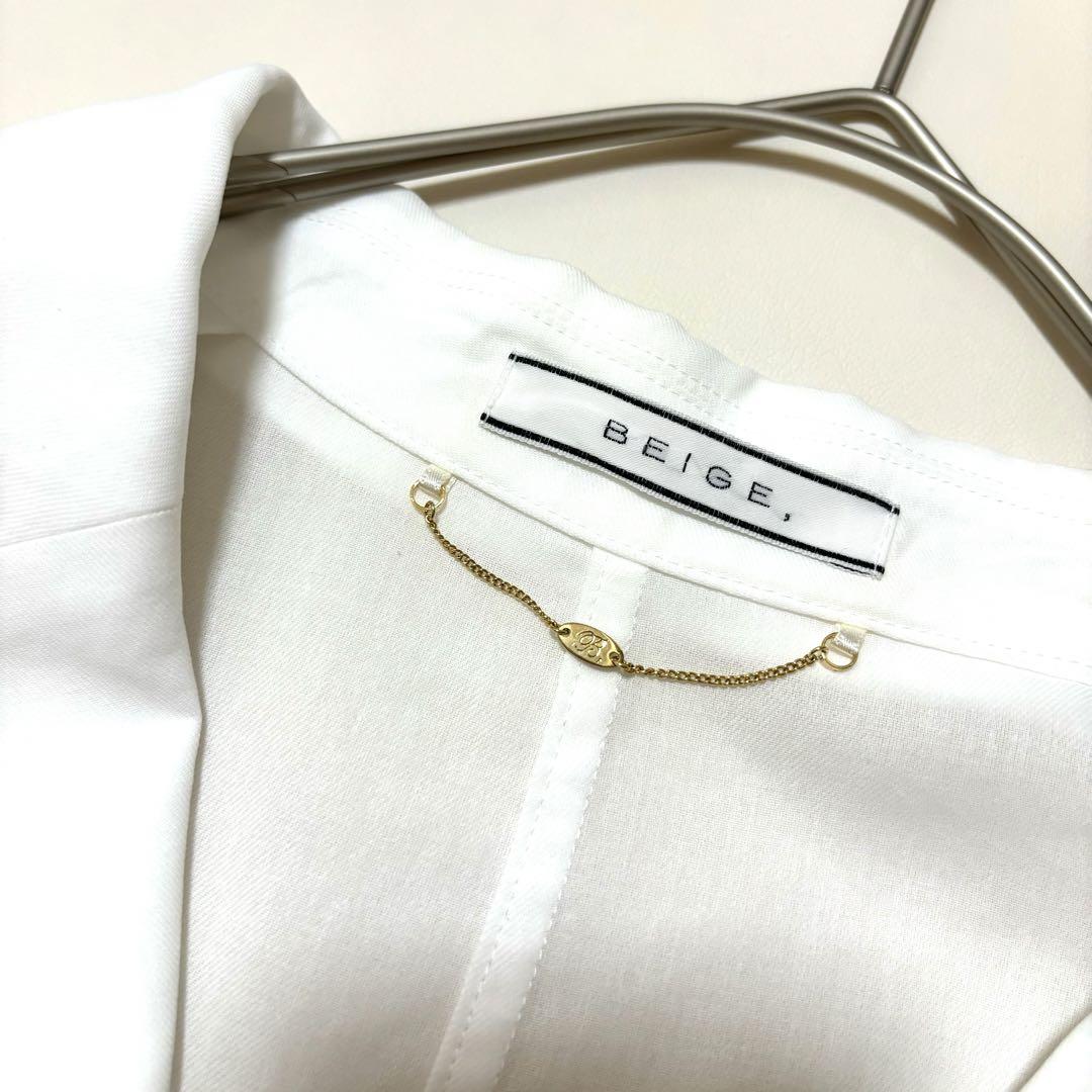 美品】BEIGE,ベイジ 21SS ダブルジャケット シアー コットン