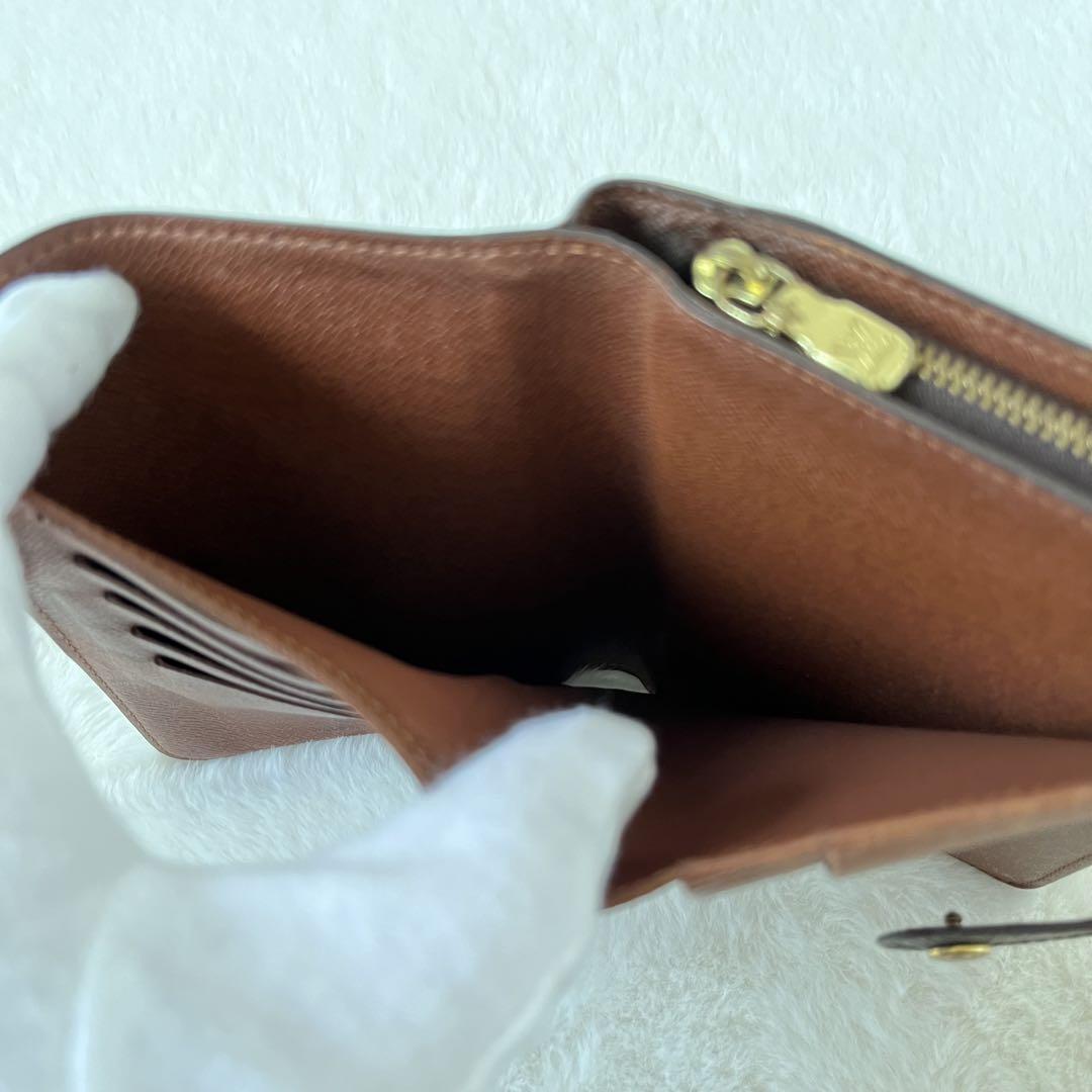 LOUIS VUITTON モノグラム 二つ折り財布 カードケース付 ジップ