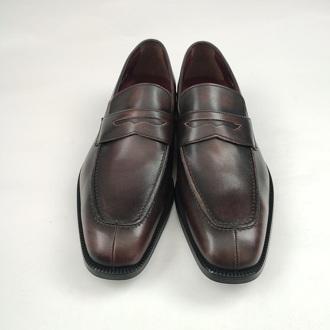 リーガル コインローファー 26 むら染め ビジネス 革靴 ブラウン 茶