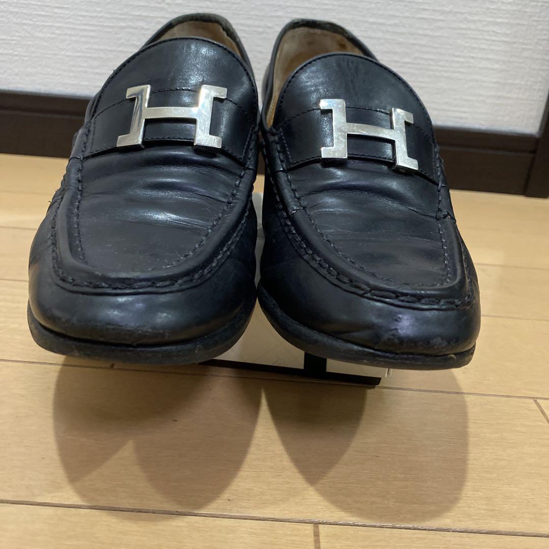 HERMES エルメス ローファー シューズ モカシン パリ ローファー