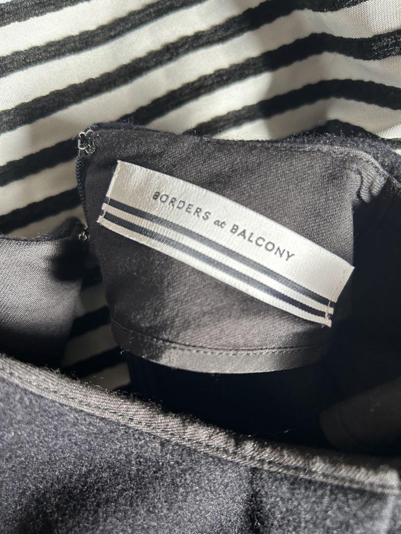 ワンピース BORDERS at BALCONY BORDER WOOL DRESS