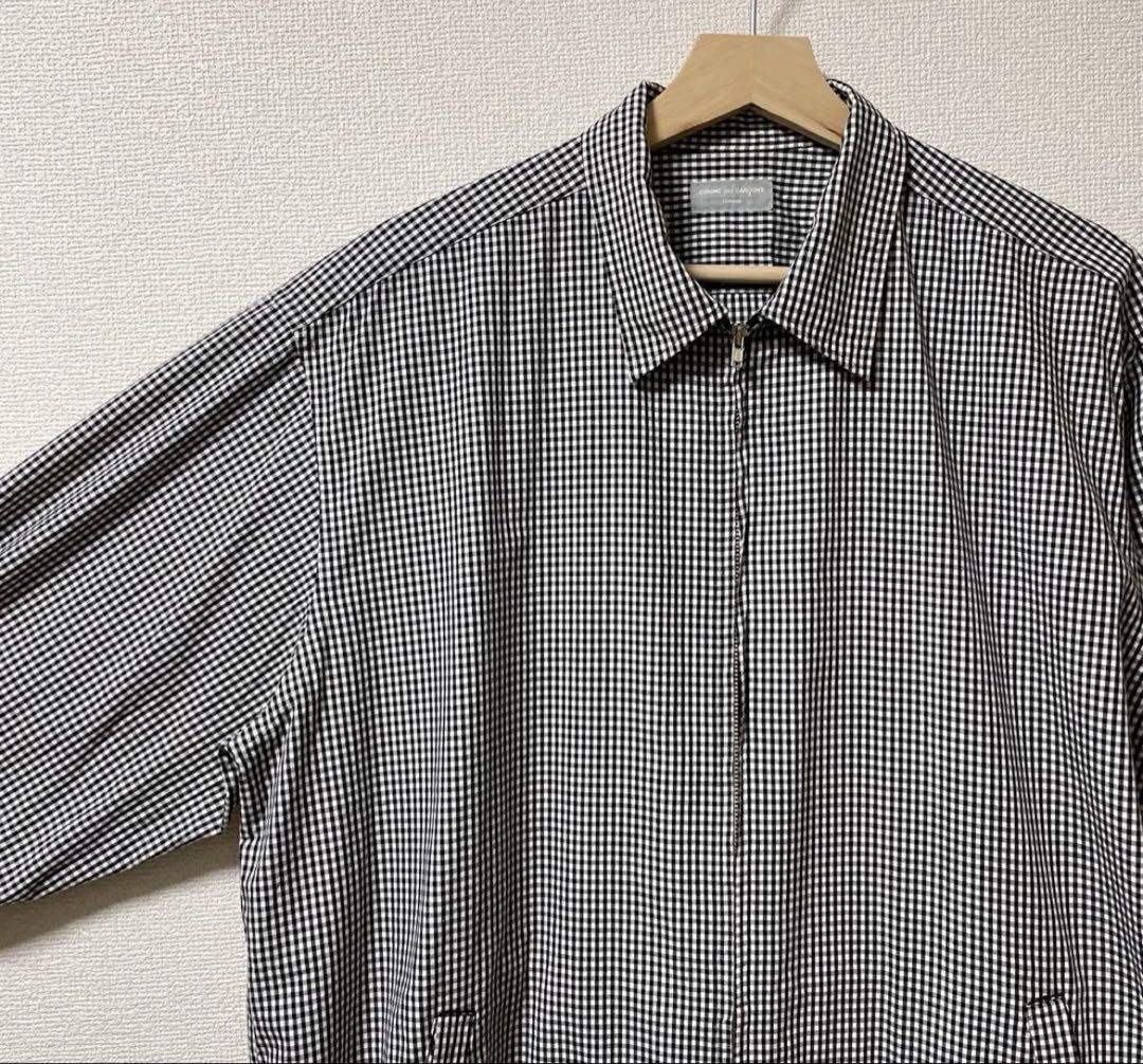 90s 田中オム コムデギャルソンオム シャツ ジャケット ブルゾン チェック 90s 田中オム コムデギャルソンオム シャツ ジャケット ブルゾン