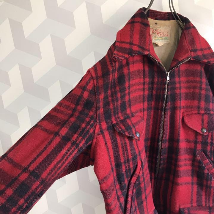 希少50s~ヴィンテージ】バッファローチェック ウールハンティング