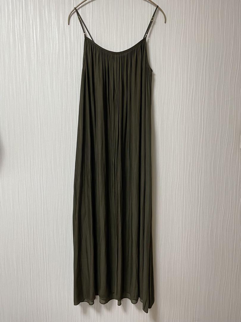 ドゥーズィエムクラス☆Camisole Dress36カーキ 2024年タグあり