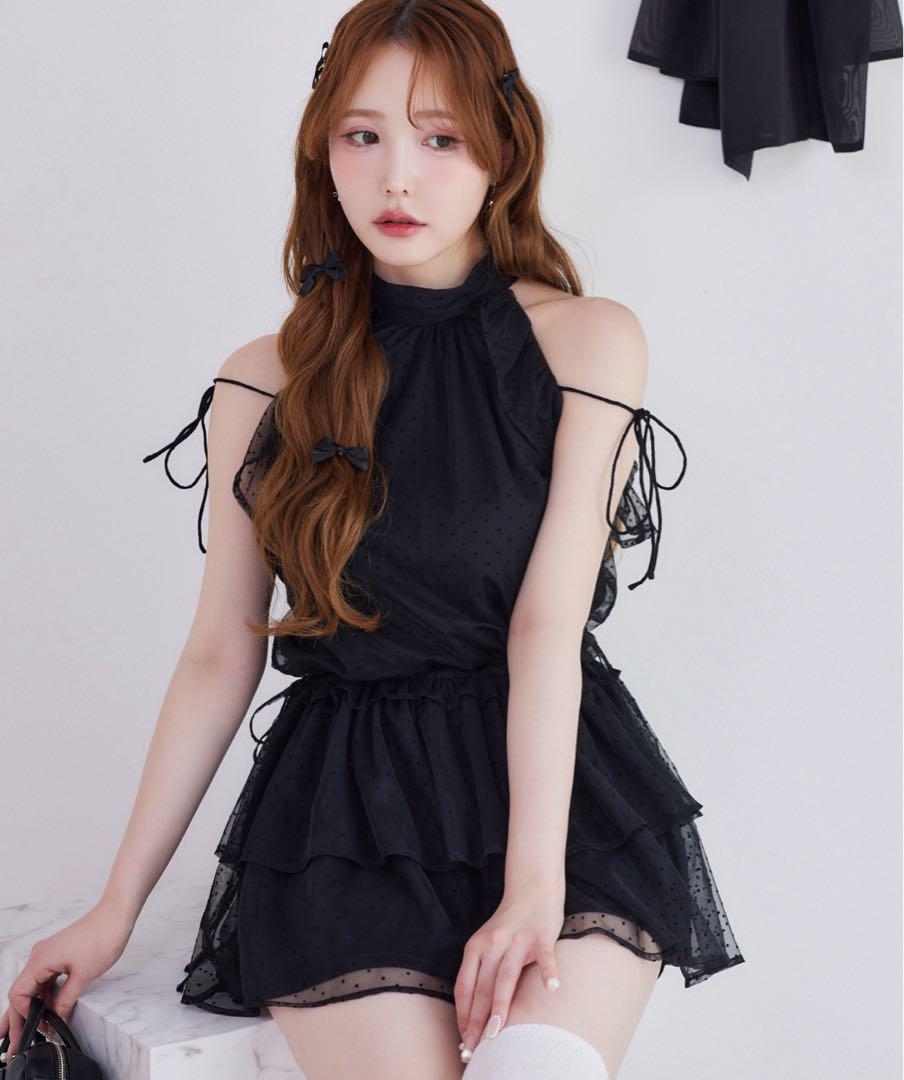 【Black collection】アメスリミニワンピースnice claup