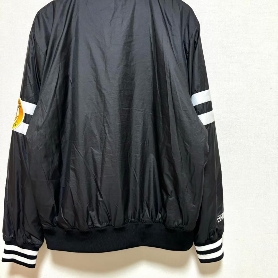 Majestic ソフトバンクホークスジャケット 黒ブラック XL スタジャン