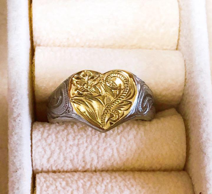 ⠀SALE中 】IRIE BEACH round Heart ring 13号