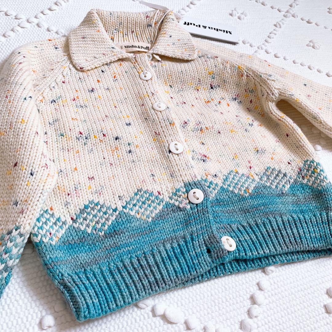 新品タグ付き‼︎misha&puff カーディガン 2y ミーシャアンドパフ