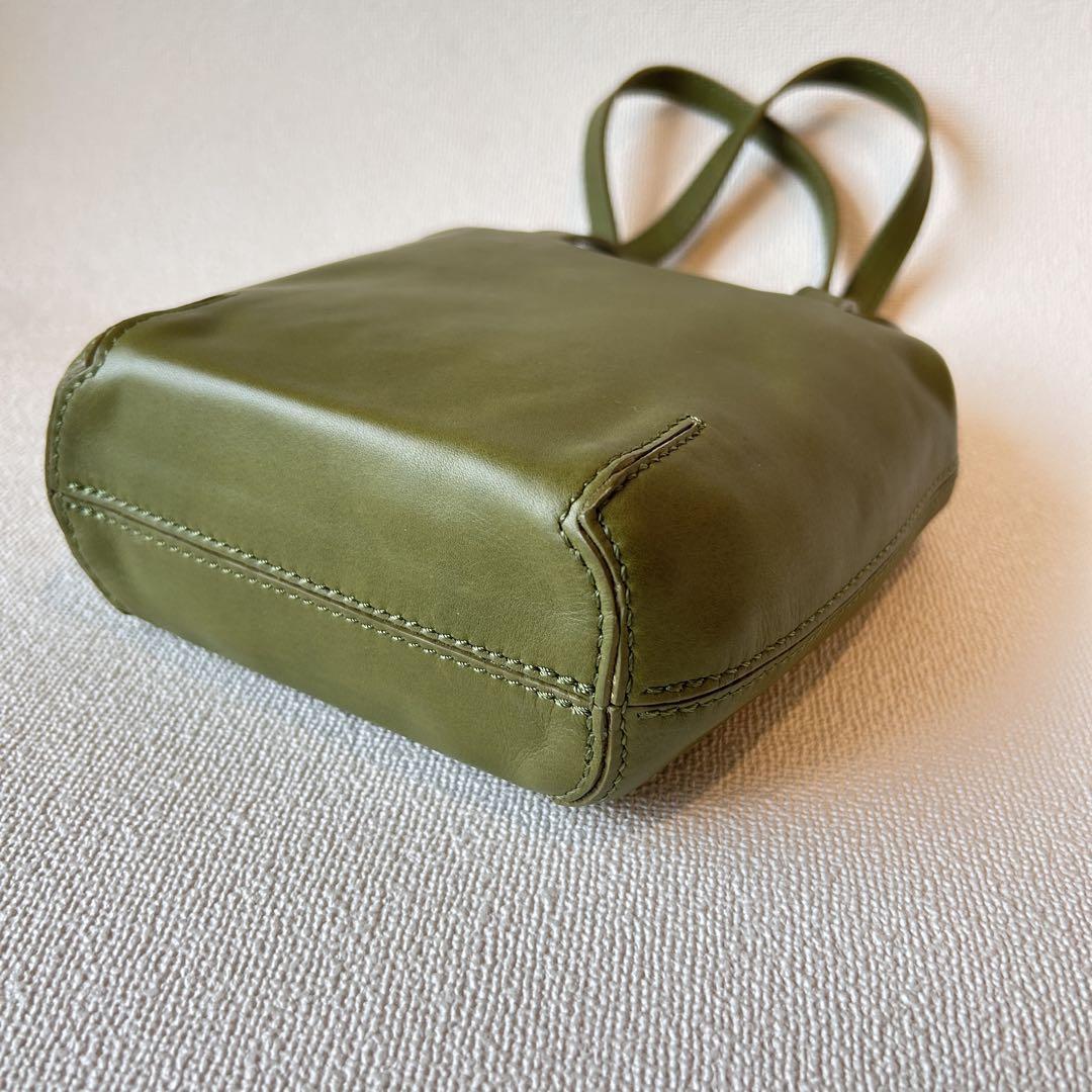 セール商品が満載 新品未使用 Patina HIROFU イタリア製 ミニバッグ モスグリーン バッグ