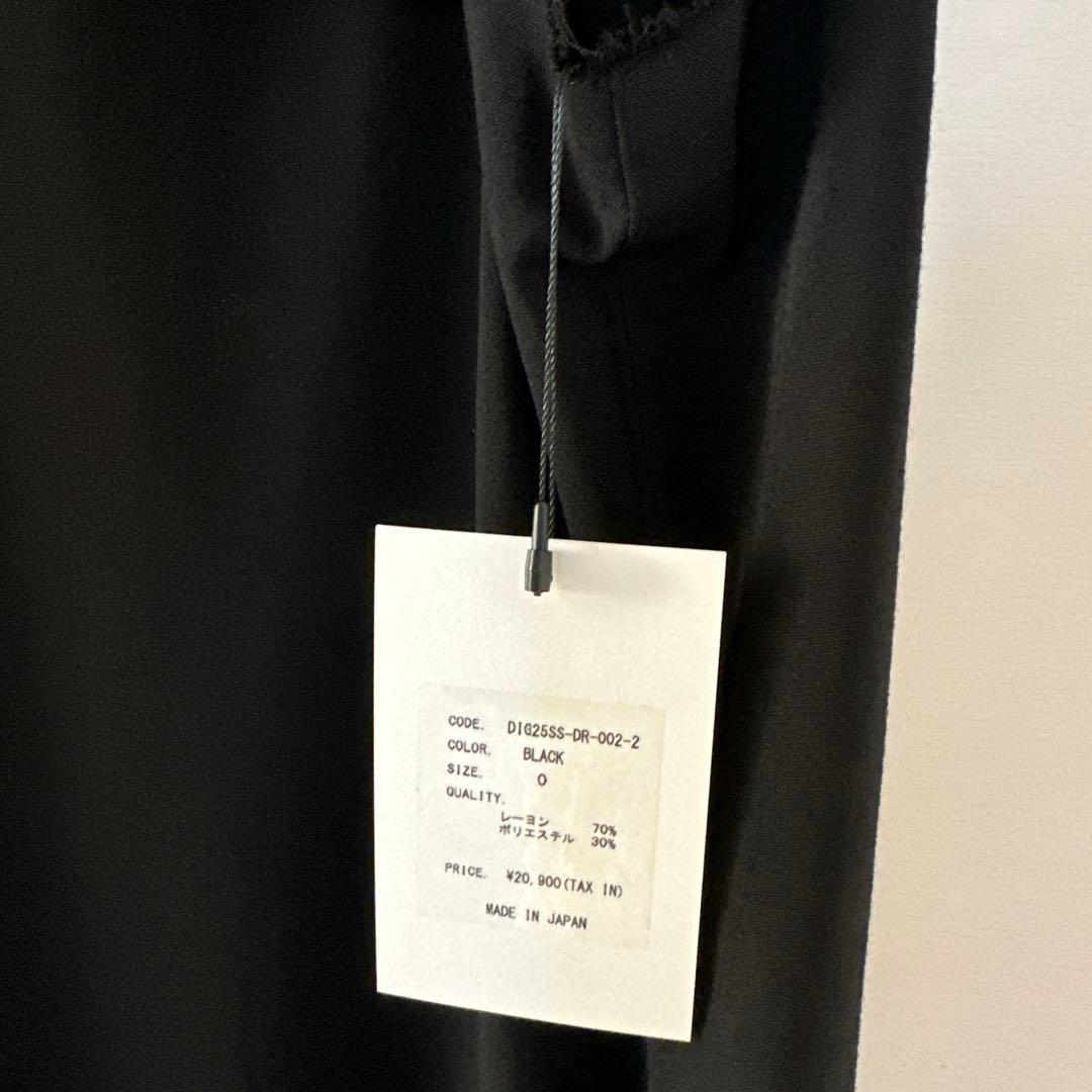 【美品】　digne cut out one-piece - black