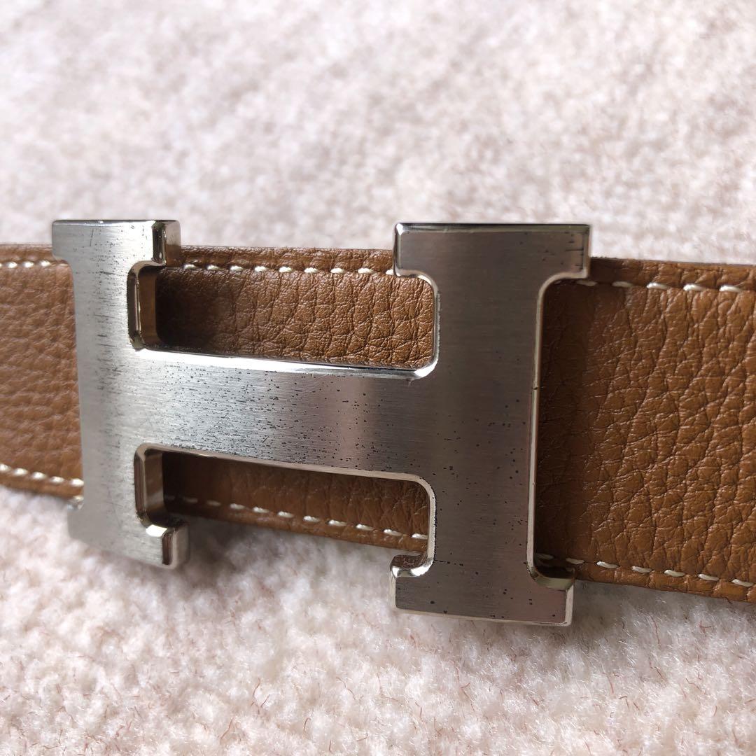 高質 HERMES/ リバーシブル Hベルト エルメス 小物