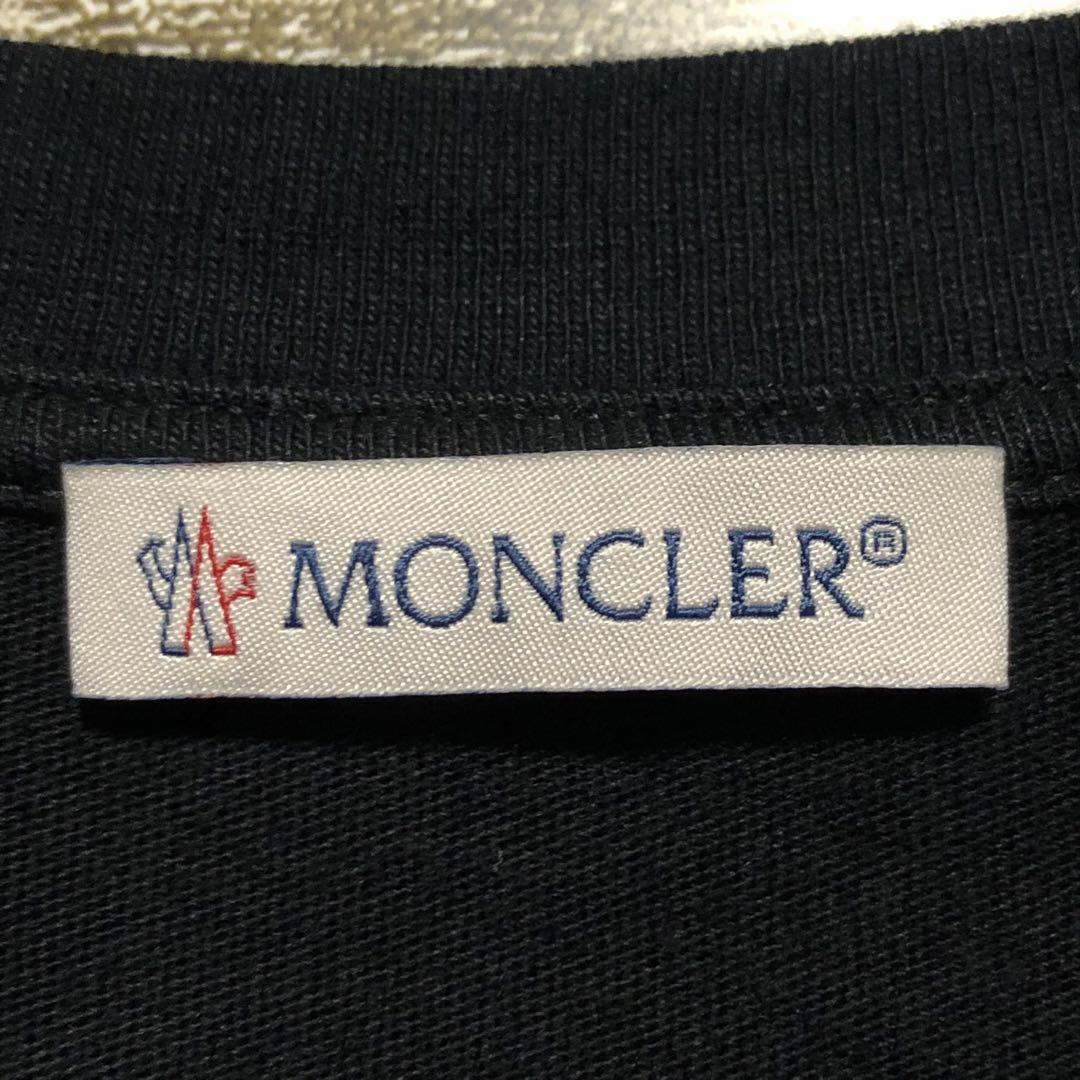 MONCLER モンクレール tシャツ バックロゴ ワッペン刺繍 ロゴ付き
