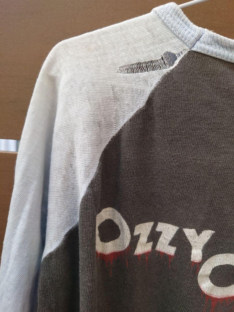 84年　Ozzy Osbourne Motley Crue 七分袖Tシャツ