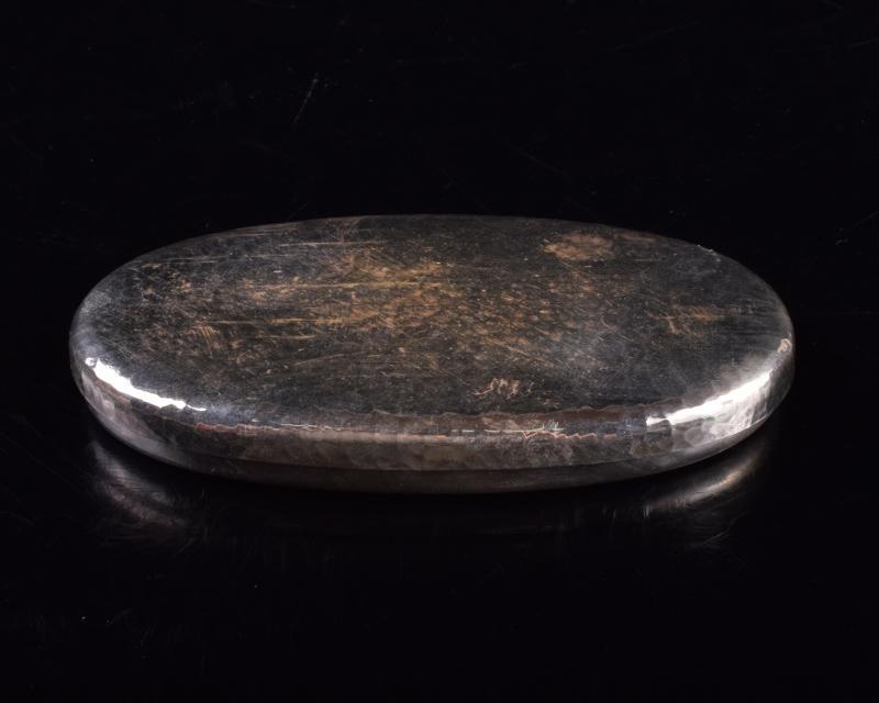 金僊堂　喜光作　純銀　南鐐　楊枝入　約57g　共箱　V　R3168