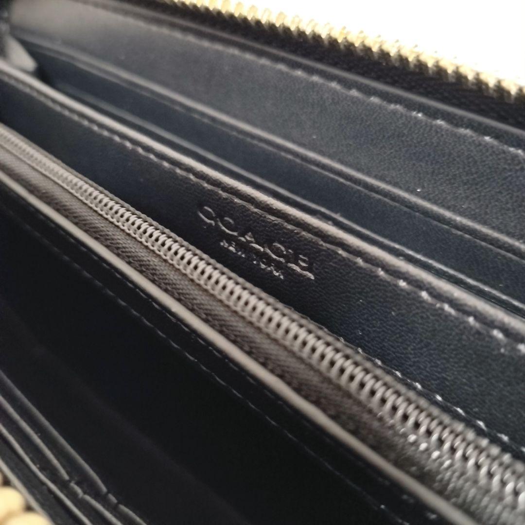 残り1個　新品コーチ長財布 COACH ラウンドファスナー ダークブラウン