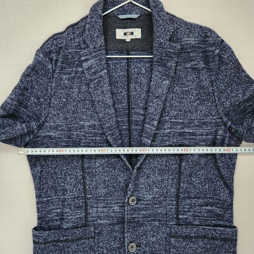 格安saleスタ ニットジャケット ジョセフアブード 美品 メンズLLサイズ メンズ 秋冬 ネイビー ジャケット・アウター