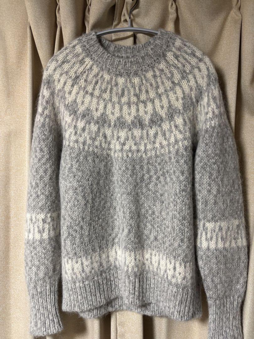 バトナーBATONER MOHAIR NORDIC CREW NECK