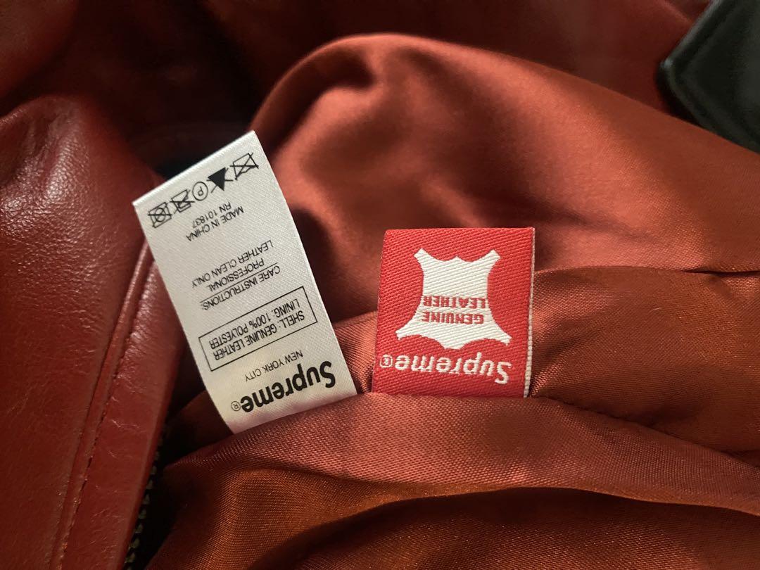 ジャケット・アウター Supreme Studded Arc Logo Leather Jacket