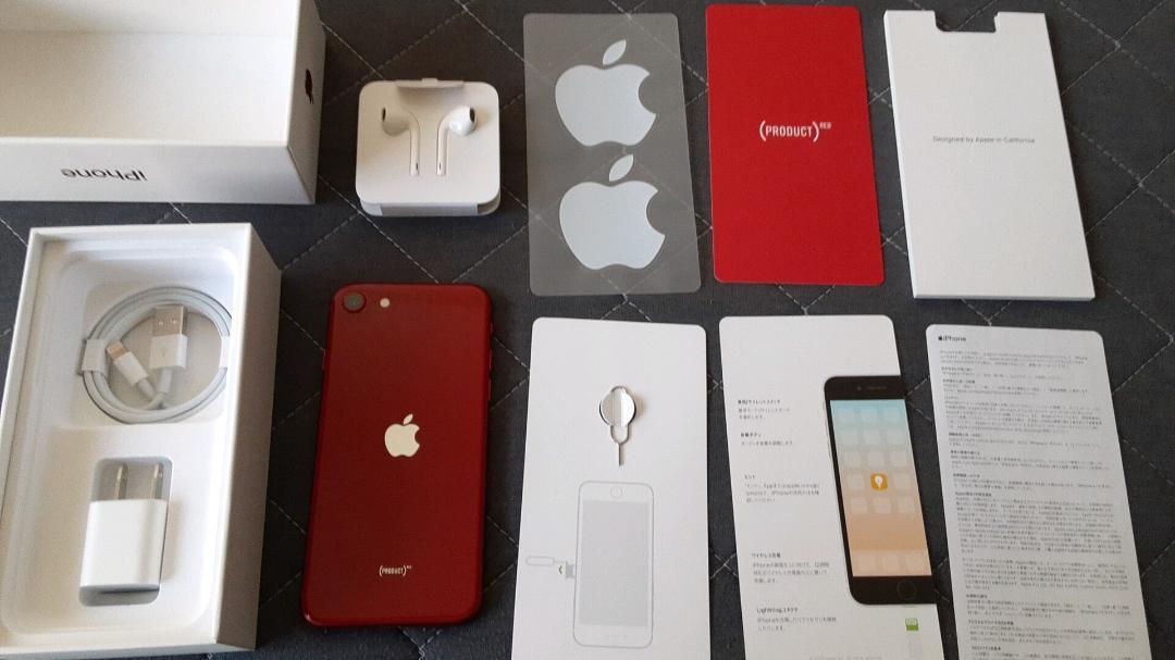 iPhone SE 第3世代 RED 128G SIMフリー※付属品はオプション