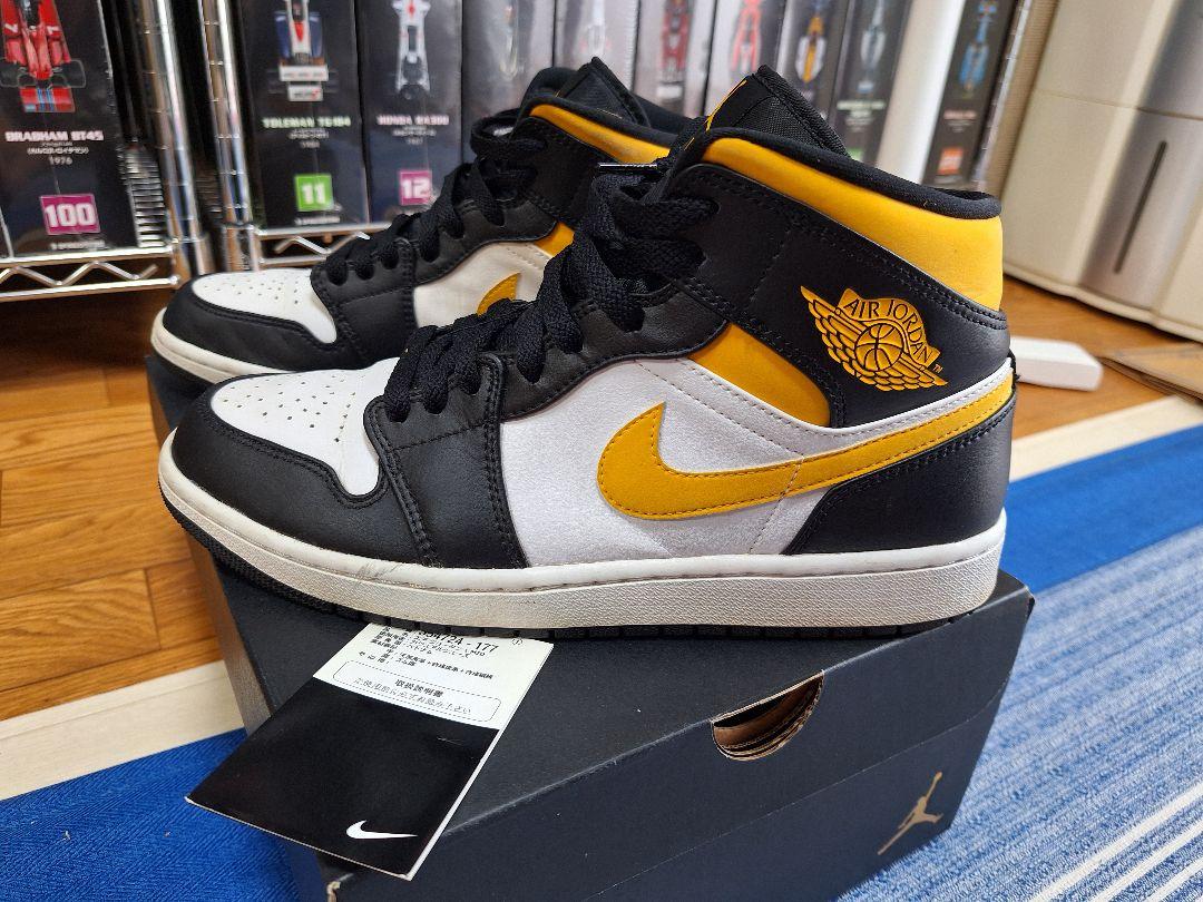 【極美品】NIKE　AIR JORDAN 　１MID　POLLEN　27.5cm