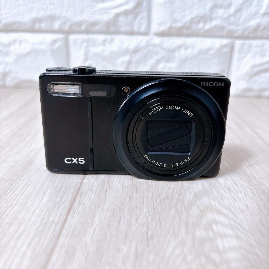 RICOH リコー コンパクトデジタルカメラ CX5 ブラック 人気 デジカメ