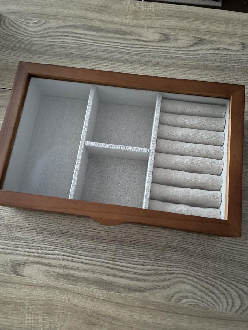 【中古】ZARAHOME ウッドジュエリーボックス