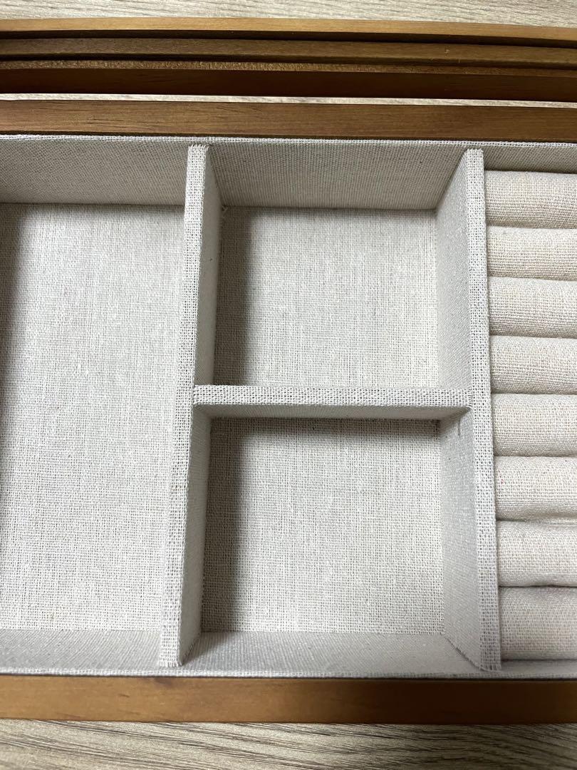 【中古】ZARAHOME ウッドジュエリーボックス