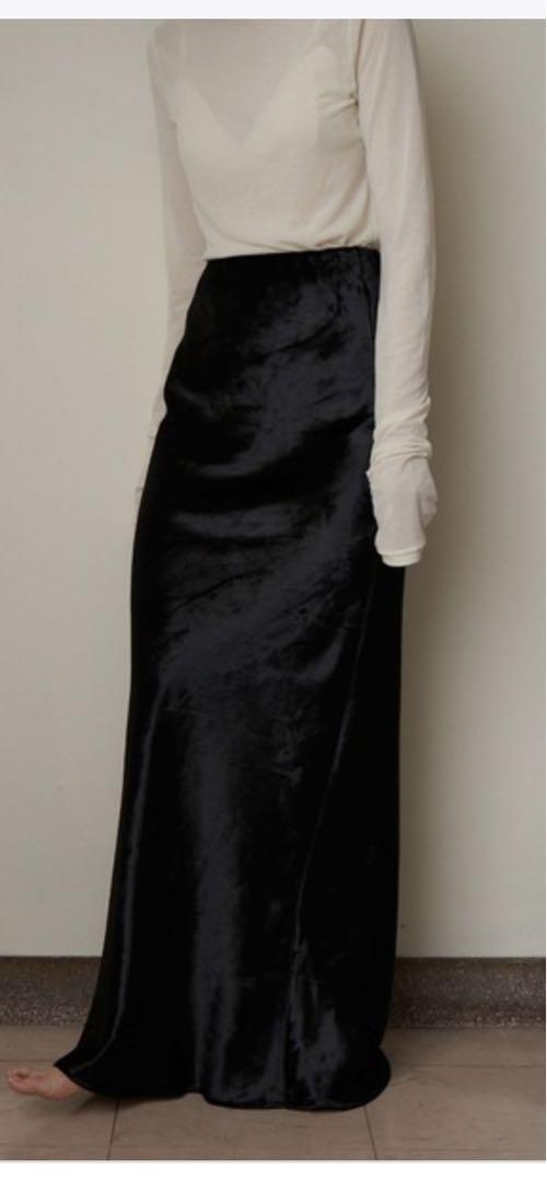 【超ポイント祭?期間限定】 専用enof L skirt long velvet スカート