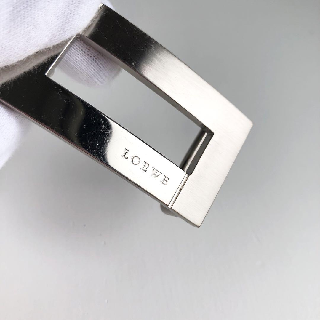 美品✨LOEWE ロエベ ベルト　バックルのみ　スクエア　シルバー