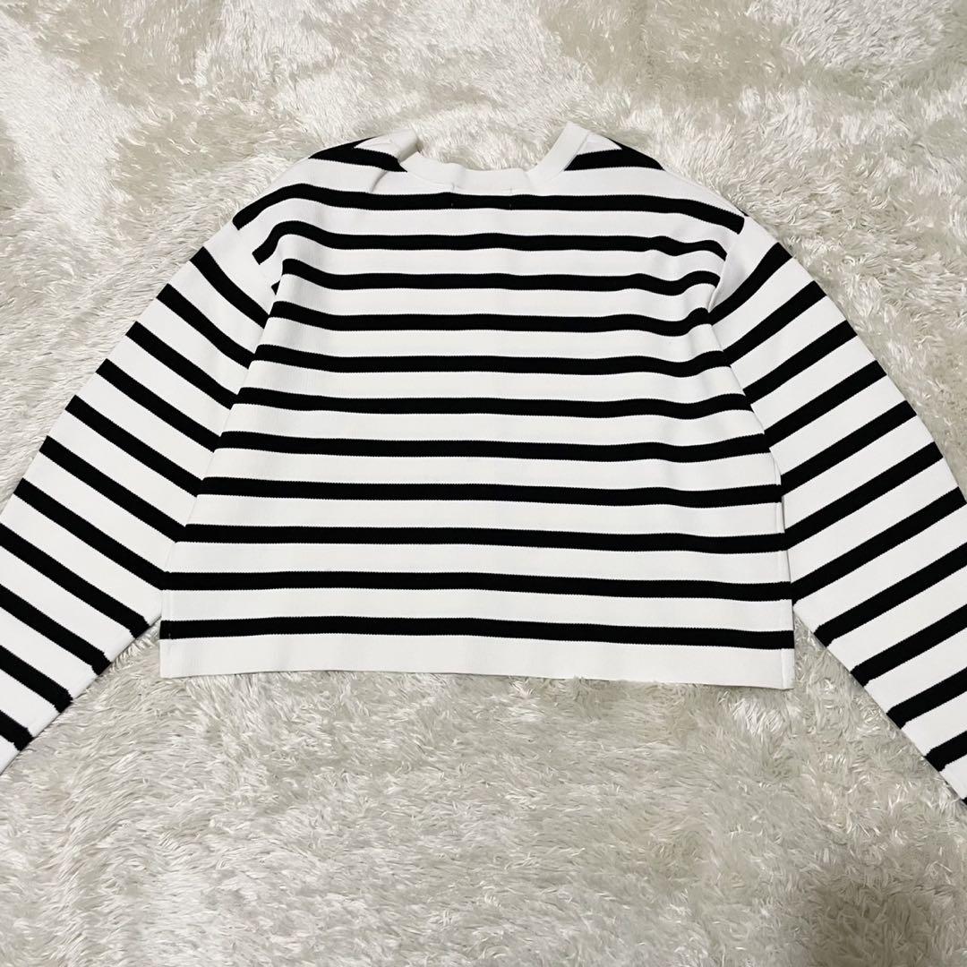 uncrave クールタッチUV クルーネック ボーダーニット