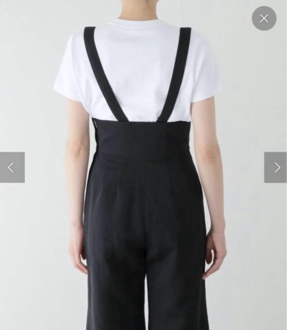 美品【Noble】ハイウェストサロペットパンツ 38サイズ 画像5