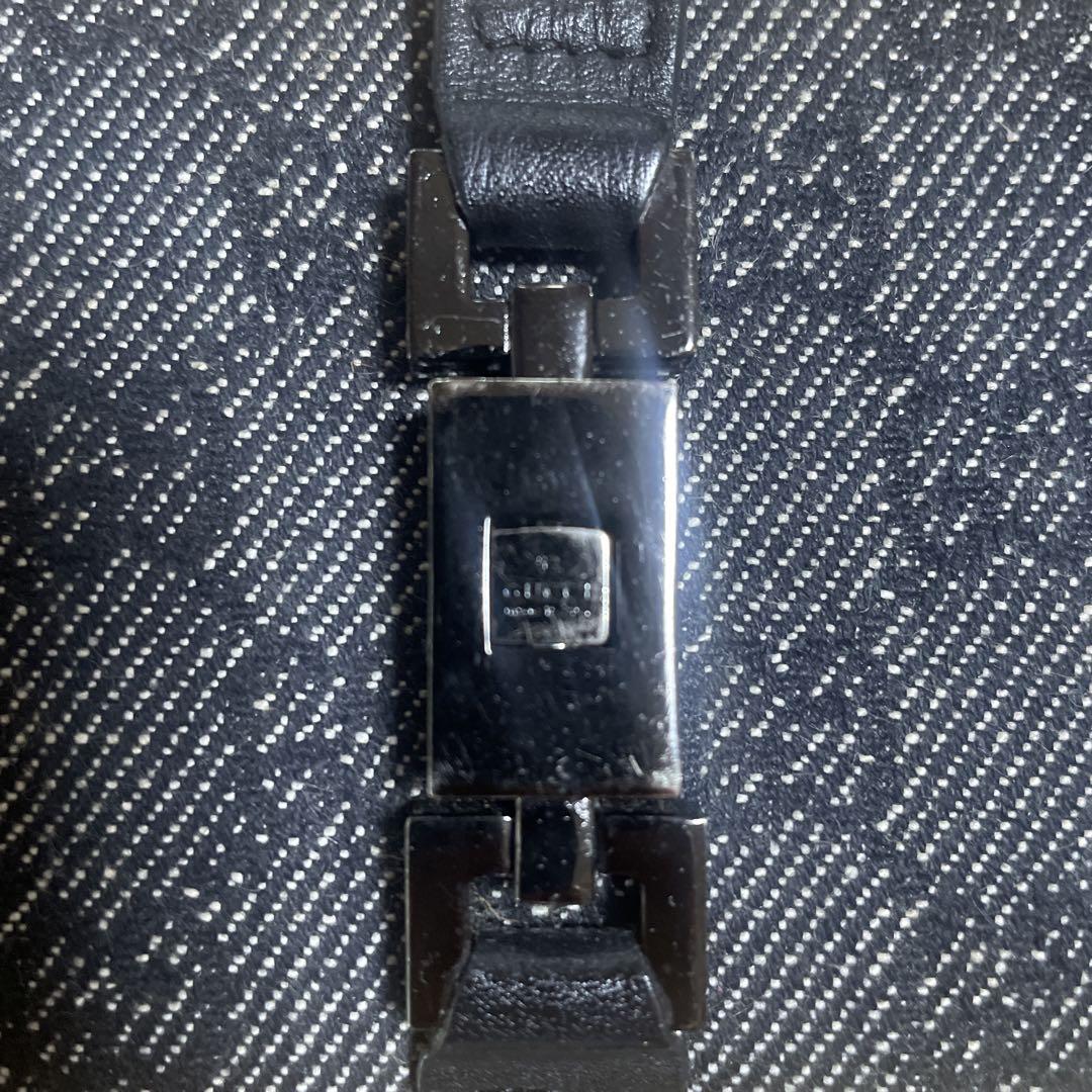 箱あり GUCCI 長財布 ジャッキー GG柄 GGキャンバス レザー グレー黒