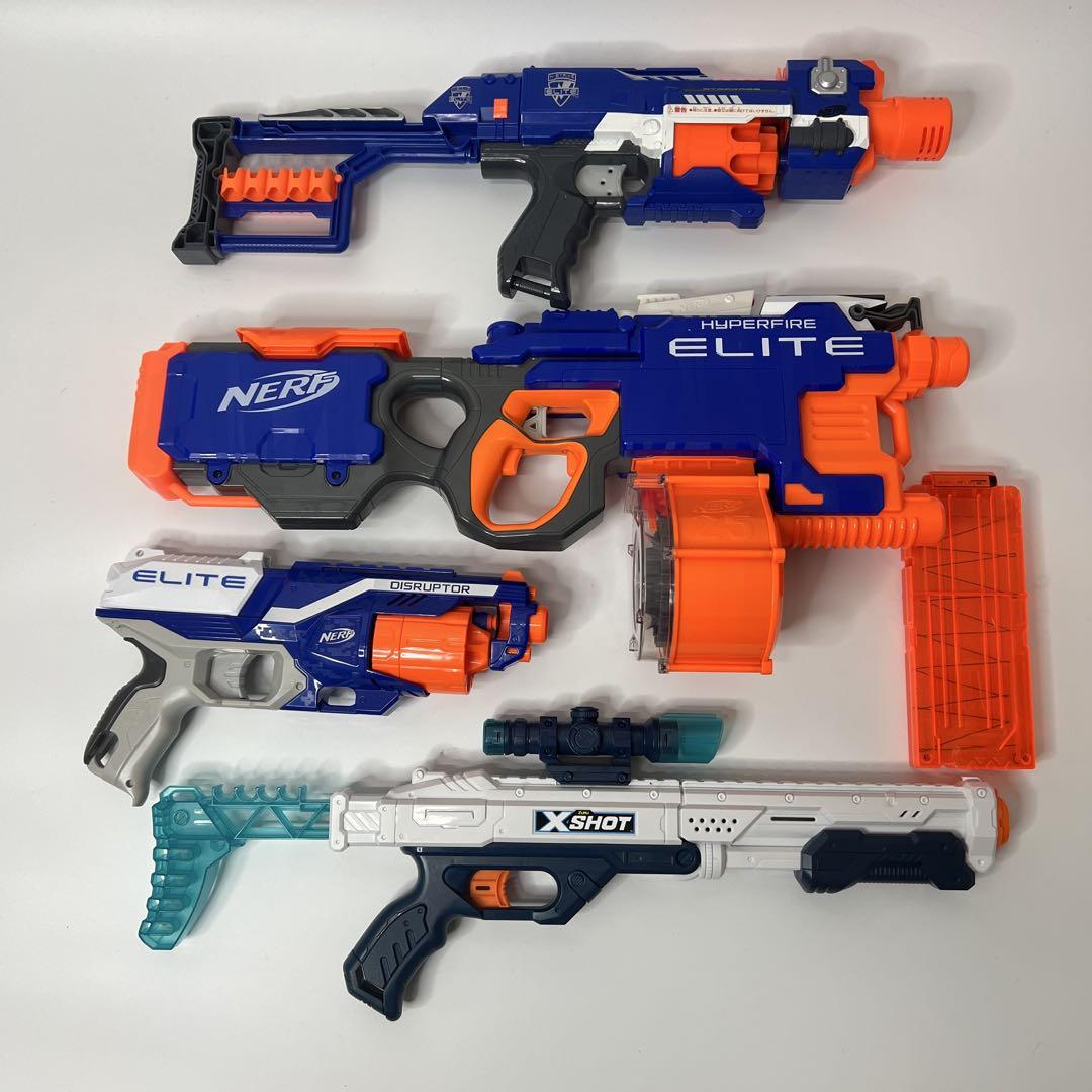 NERF エリートシリーズ ブラスター3丁 XSHOTのトイガン＋ダーツ60本