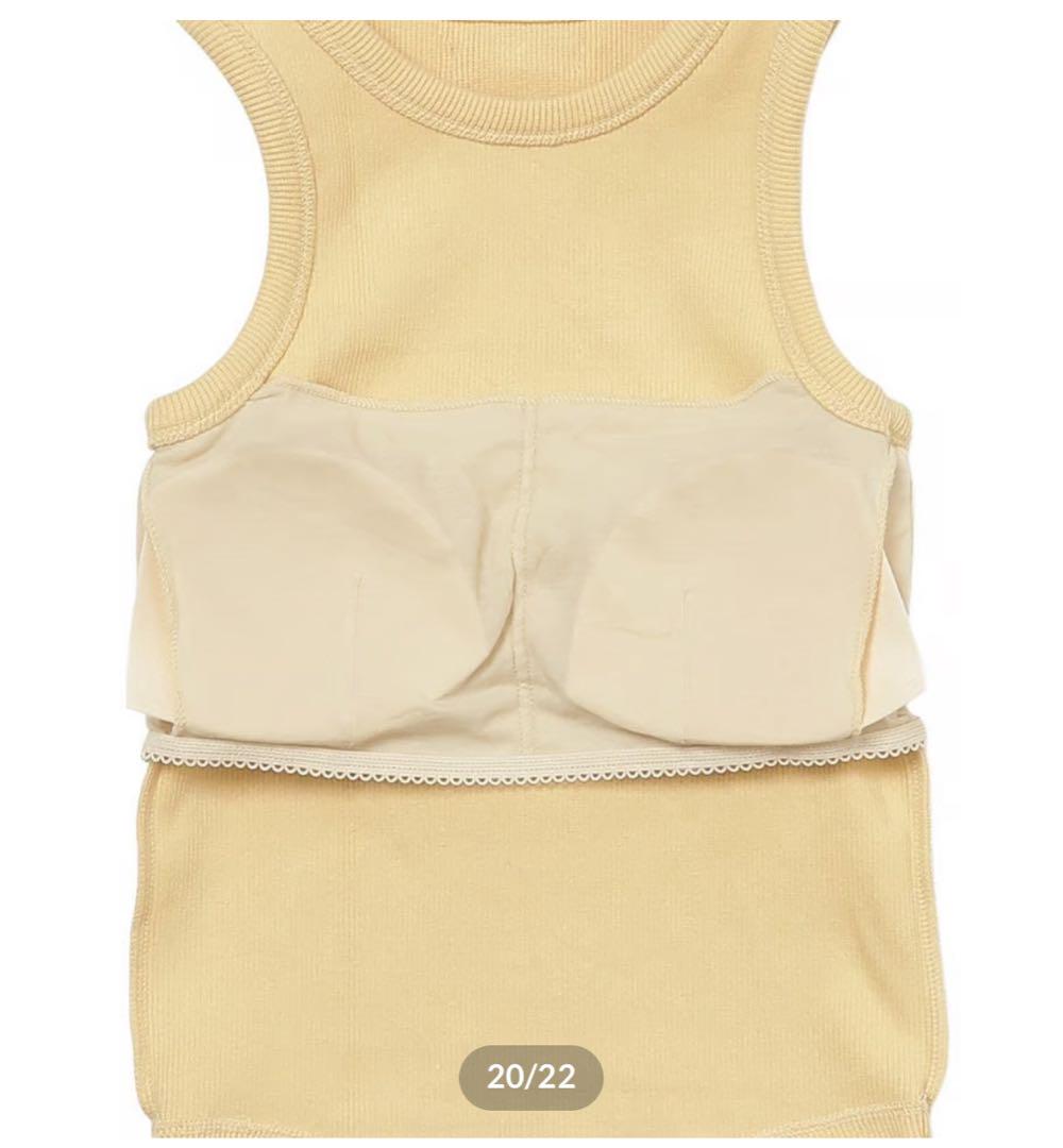 rib mini tank top(yellow) - メルカリ