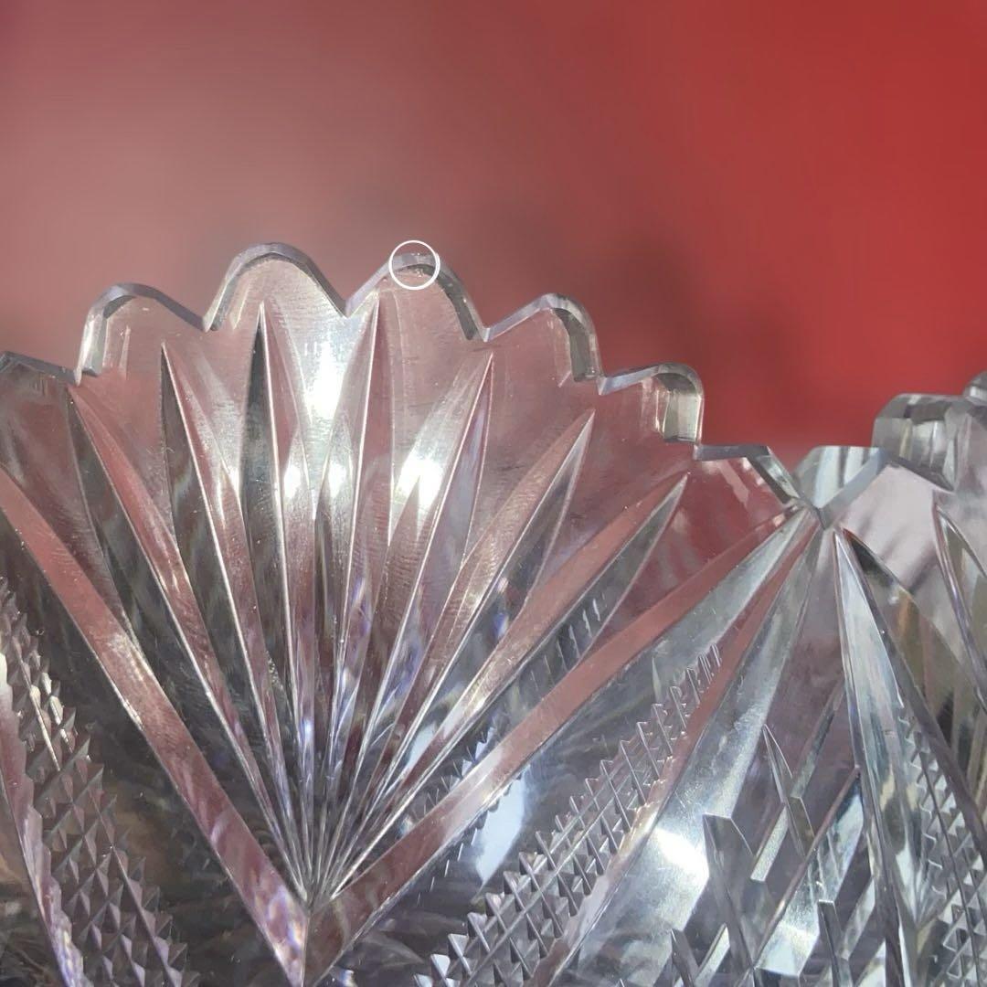 バカラ 大型切子鉢　ボウル Baccarat アンティーク品